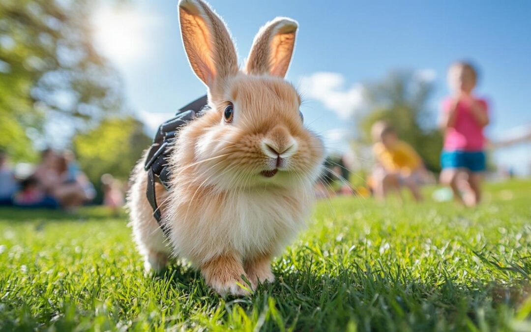 Promener son lapin nain au parc : une bonne idée ? Conseils d&rsquo;habituation et de sécurité
